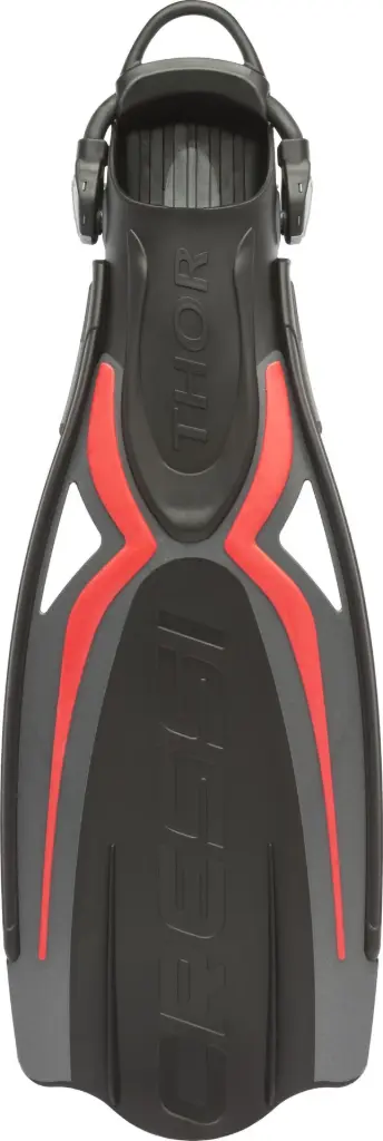 Aleta Cressi Thor EBS (L, Rojo)